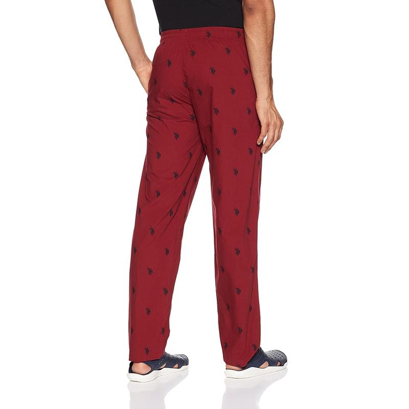 US Polo Maroon Pyjama Lower Night wear for Men - Stilento