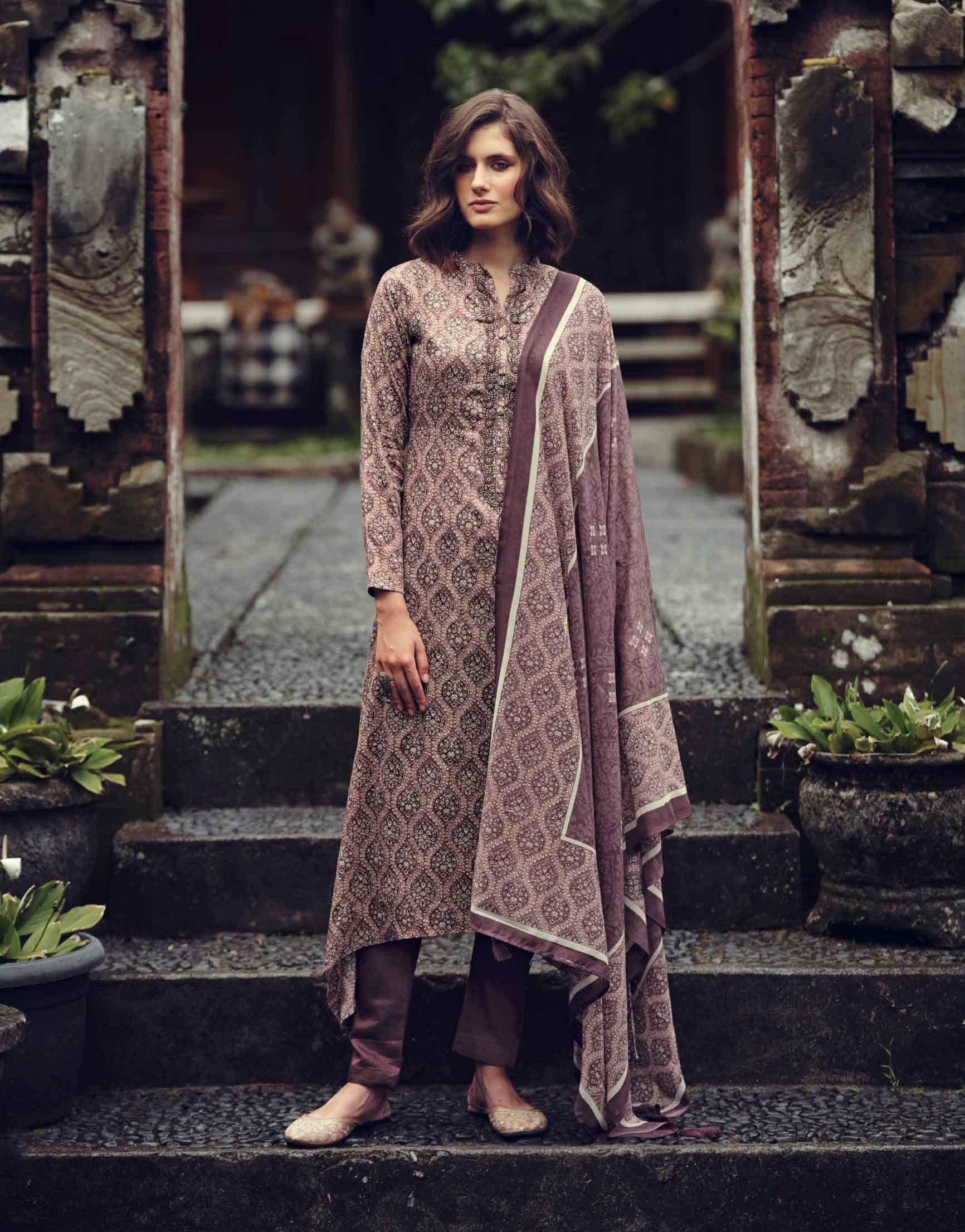 Pure Cotton Silk Unstitched Suit Dress Material with Embroidery - Stilento