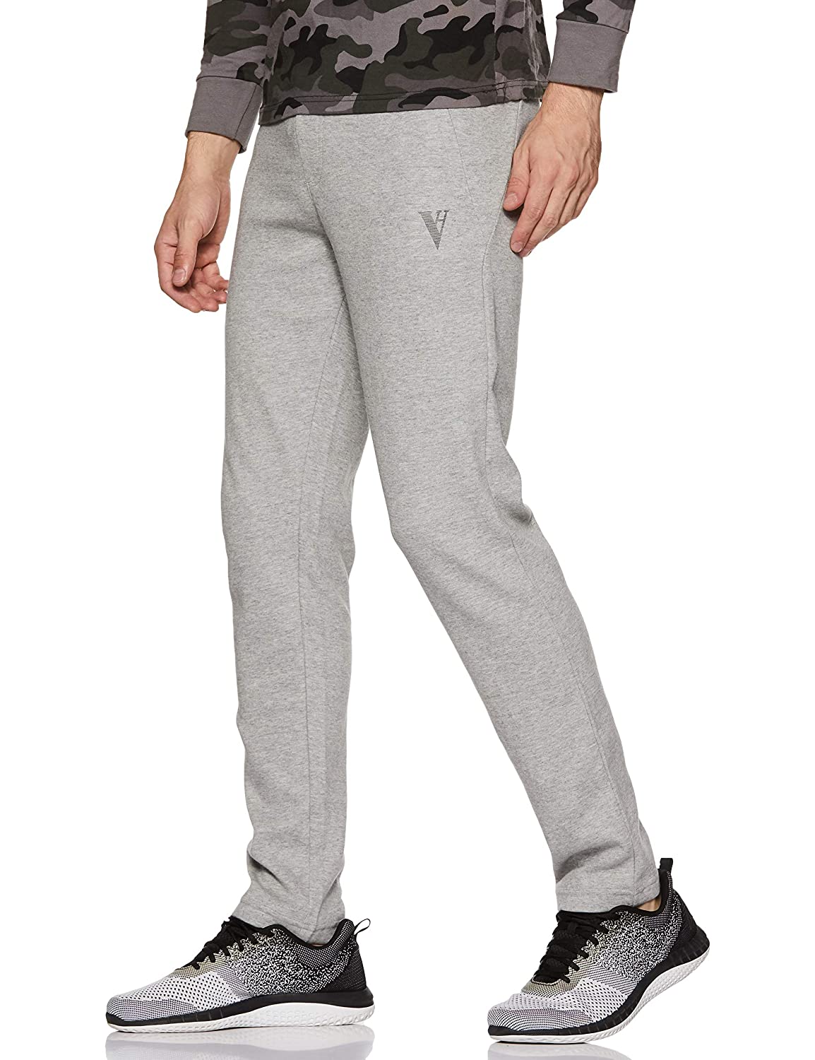Van Heusen Cotton Men Grey Track Pants Gym Wear - Stilento