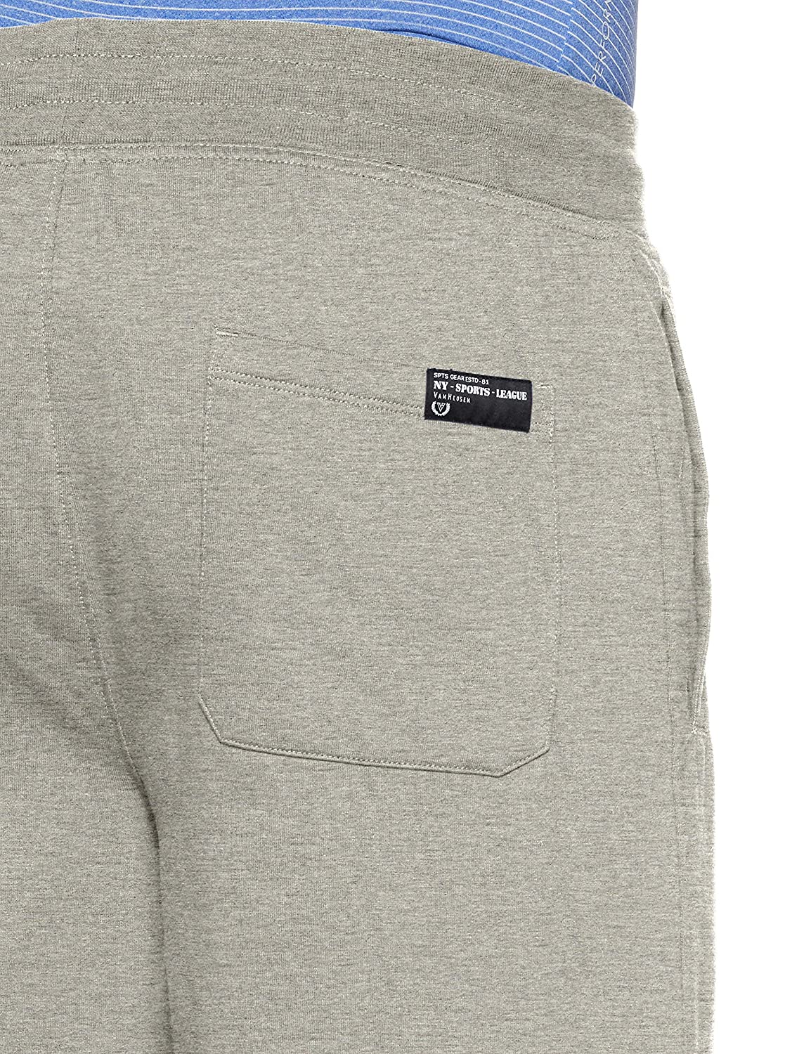 Van Heusen Men's Grey Fashion Causal Cotton Shorts - Stilento