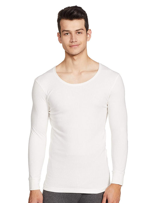 Van Heusen Off-white Full Sleeve Thermal Winter Inner Wear for Men - Stilento