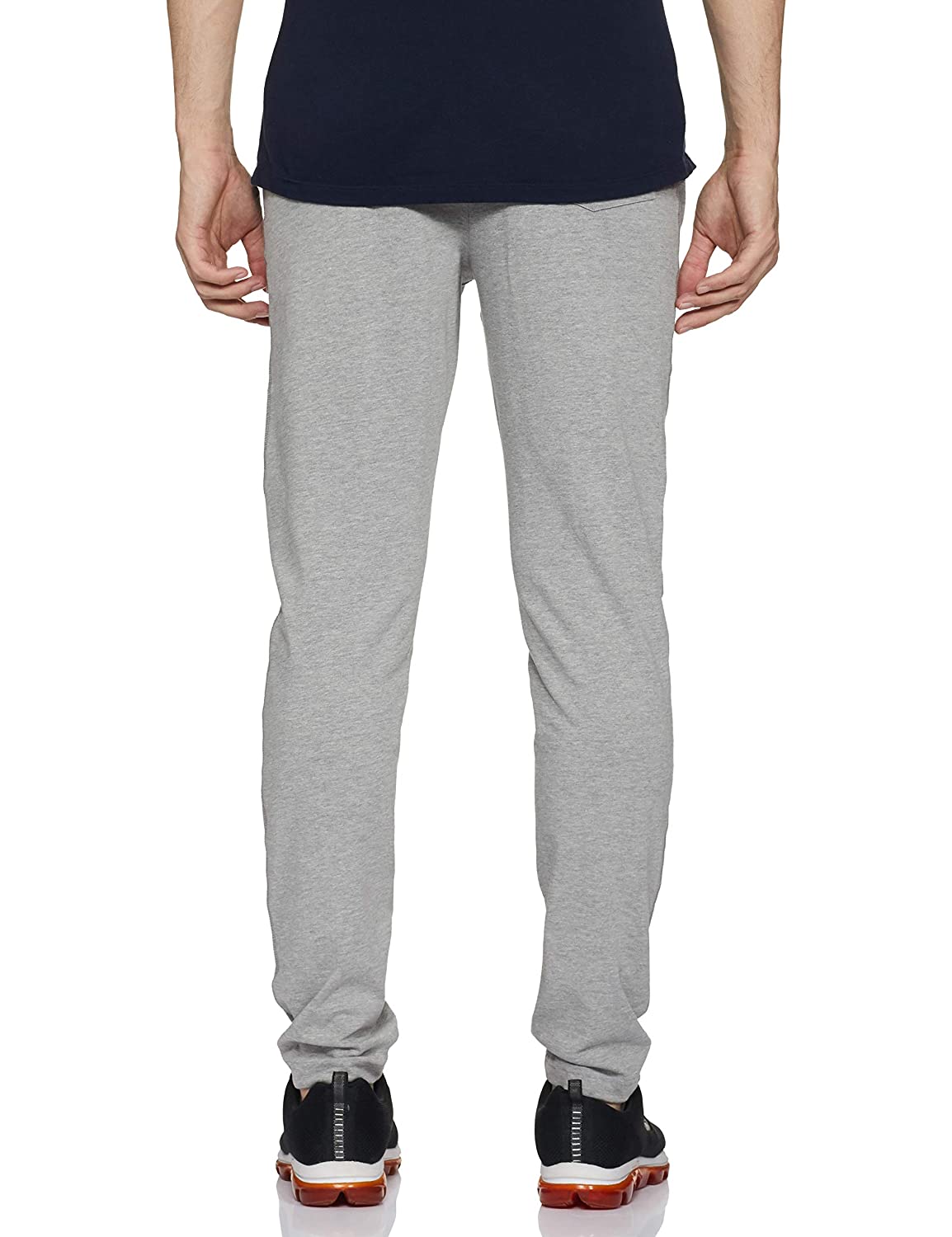 Van Heusen Solid Men Cotton Grey Track Pants Joggers