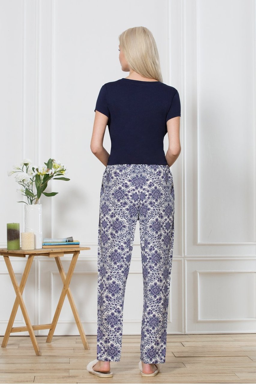 Van Heusen White Printed Women's Pyjama Bottom Lower
