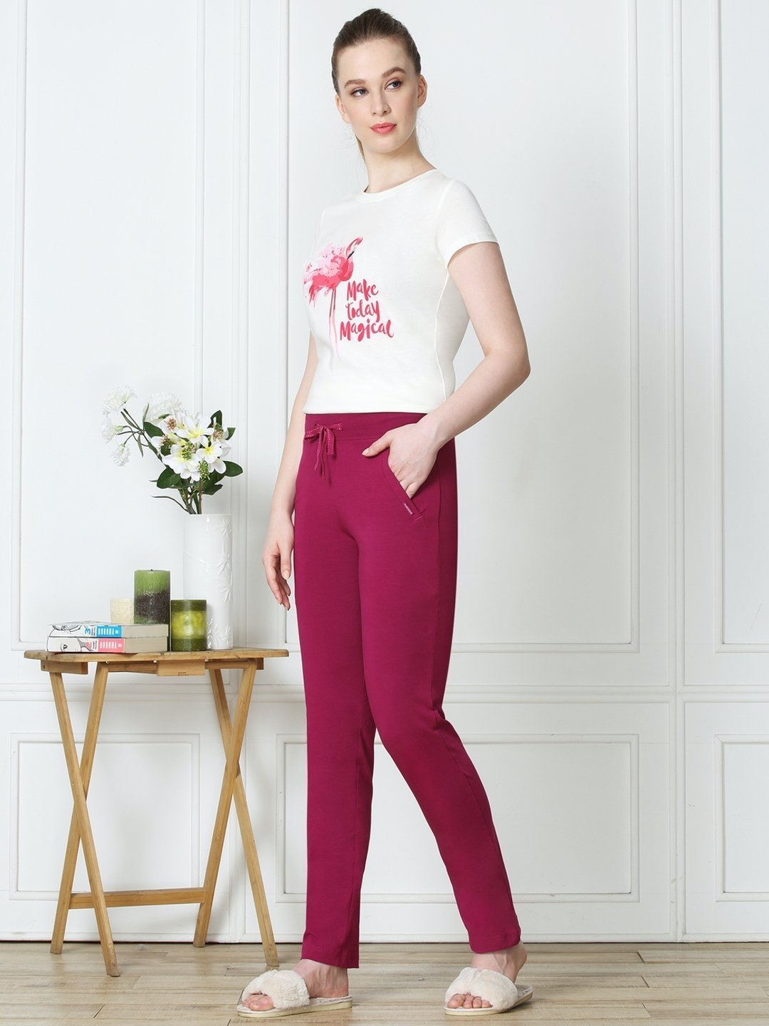 Van Heusen Women's Athletic Stretch Lounge Pants with Pockets