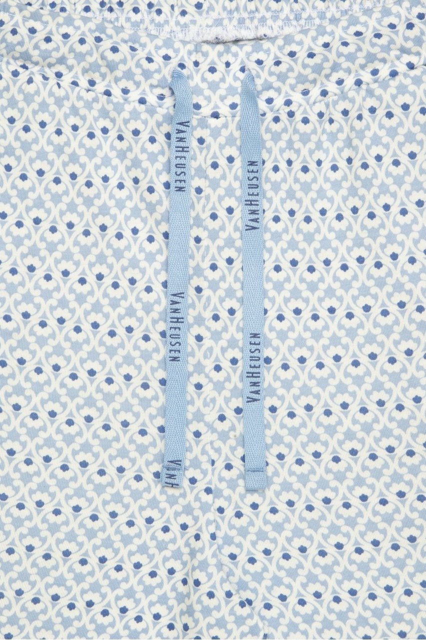 Van Heusen Women's Blue printed cotton pyjamas with pockets - Stilento