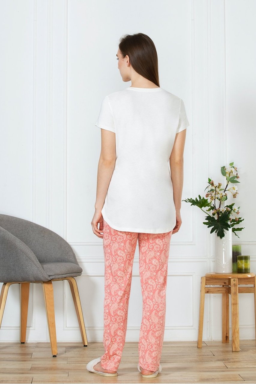 Van Heusen Women's Light Pink cotton pyjamas - Stilento