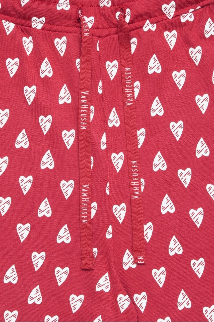 Van Heusen Women's Red printed cotton pyjamas with pockets - Stilento
