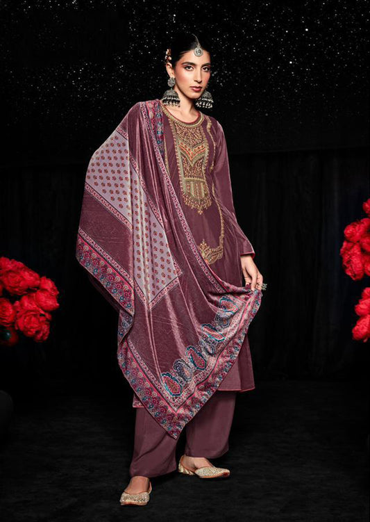 Mumtaz Arts Pure Velvet Winter Suits for ladies - Stilento