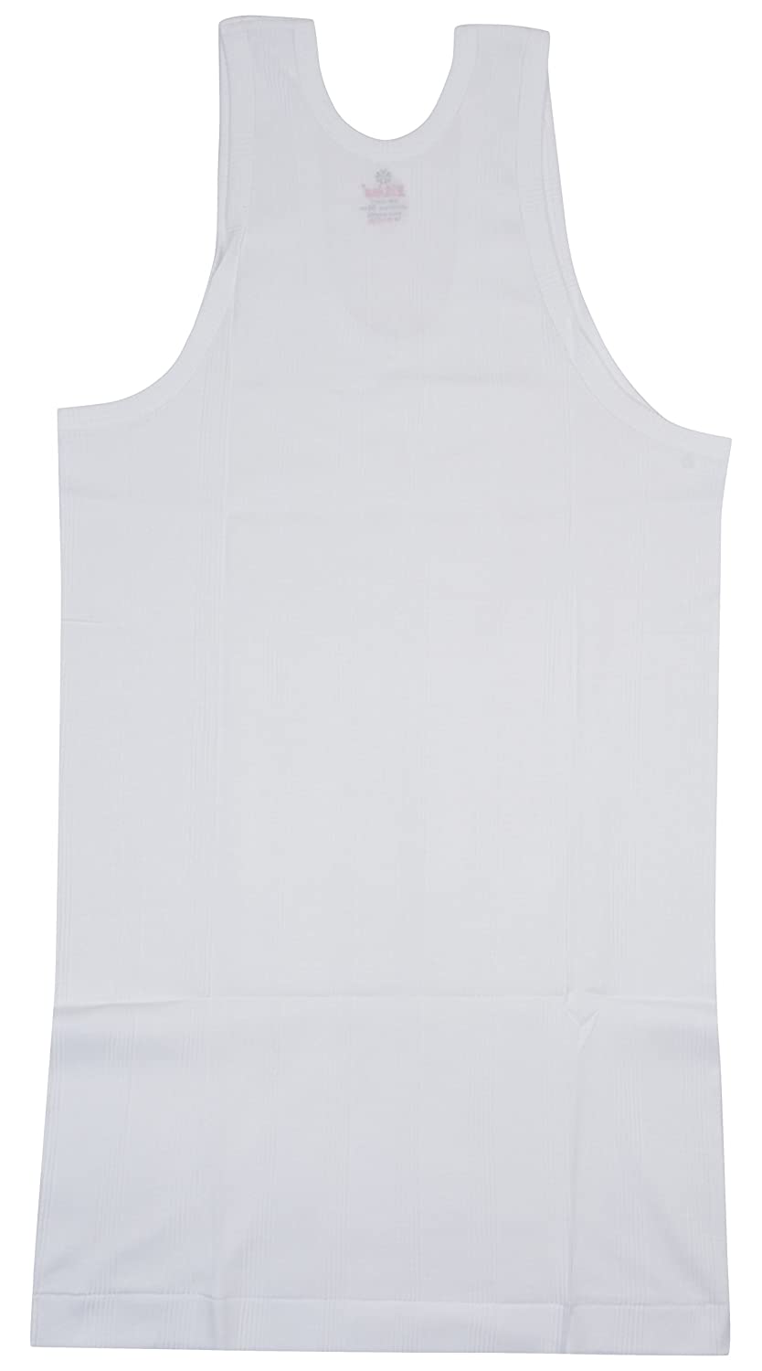 Viking Men's Round Neck White Cotton Vests (Pack of 5) - Stilento