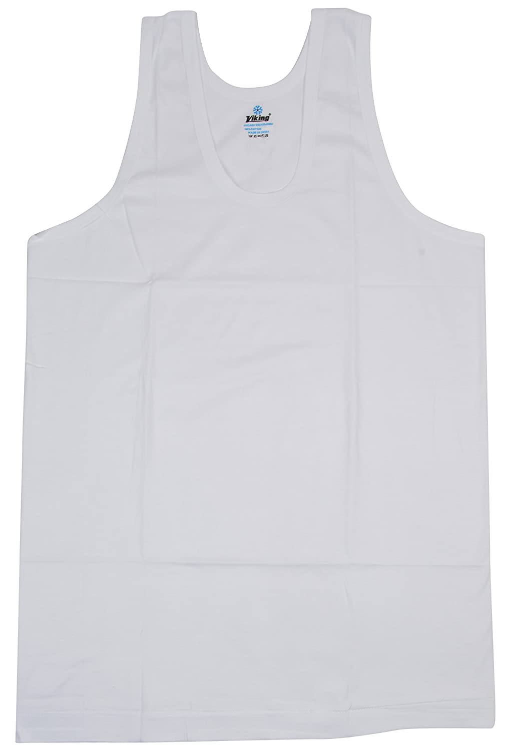Viking Sleeveless Men's Round Neck White Vests (Pack of 5) - Stilento