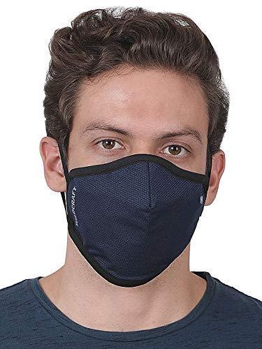 Wildcraft Multicolor Super Cotton Mask for Men and Women with Neck strap (Pack of 3) - Stilento
