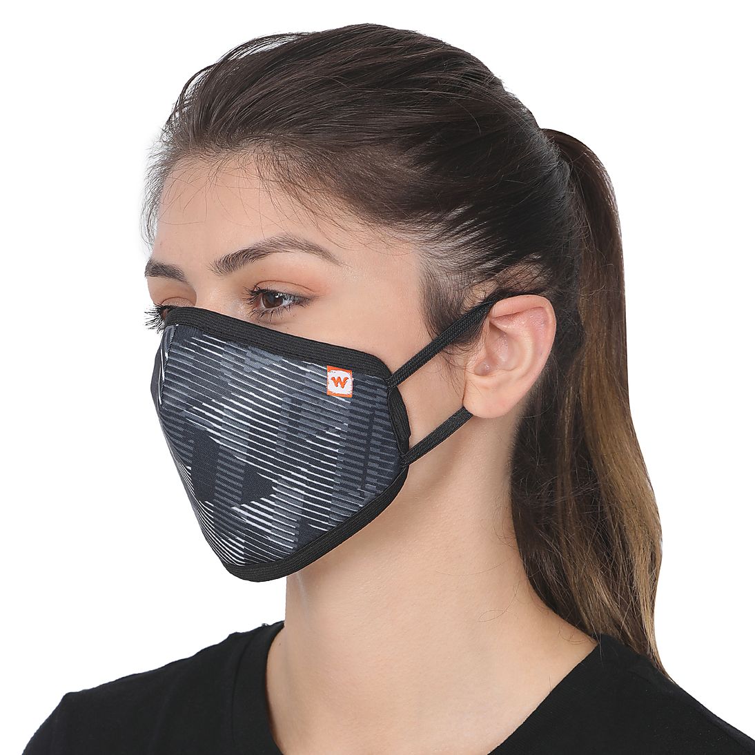 Wildcraft W95 Reusable Cotton Face Mask for Women with nose clip (Pack of 4) - Stilento