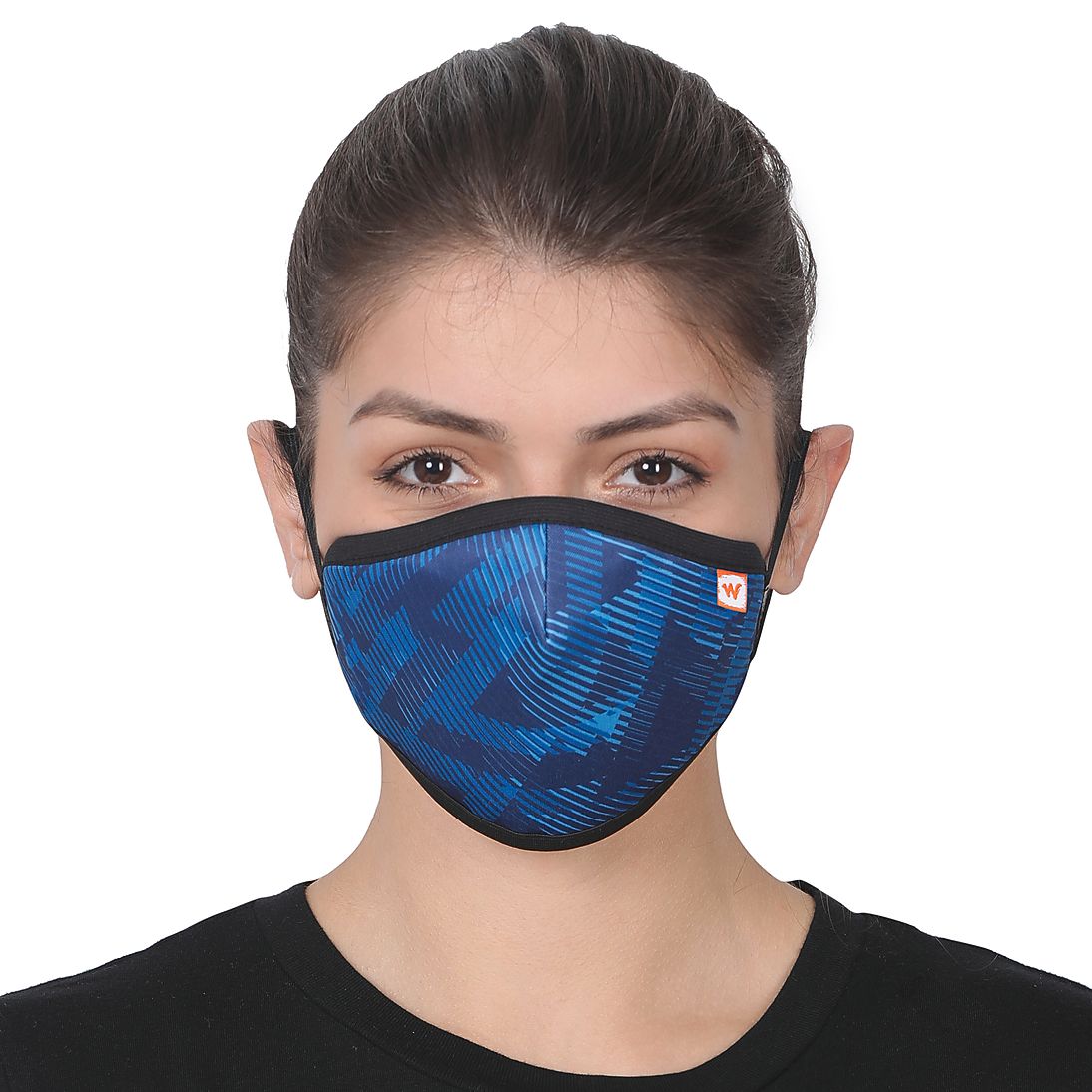 Wildcraft W95 Reusable Cotton Face Mask for Women with nose clip (Pack of 4)