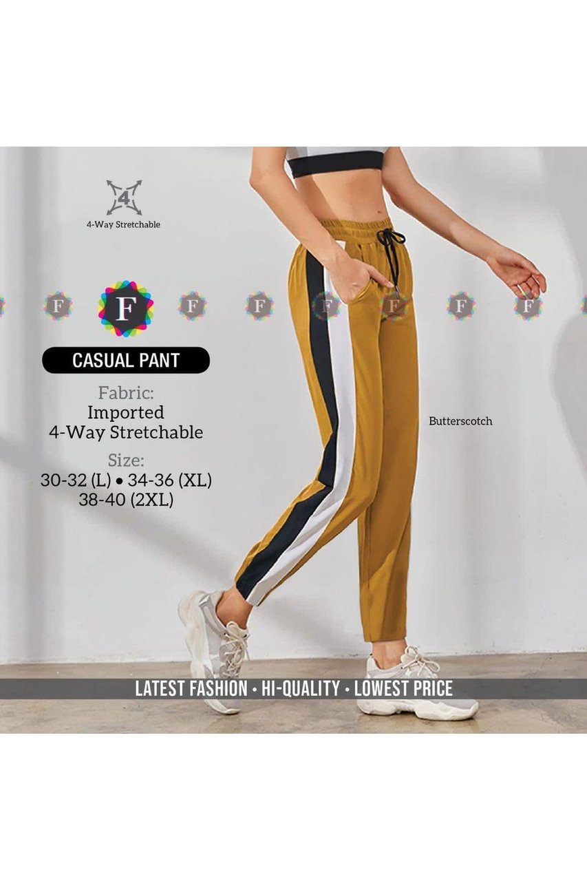 Women Nylon Track Pants Lowers for Daily Gym Wear