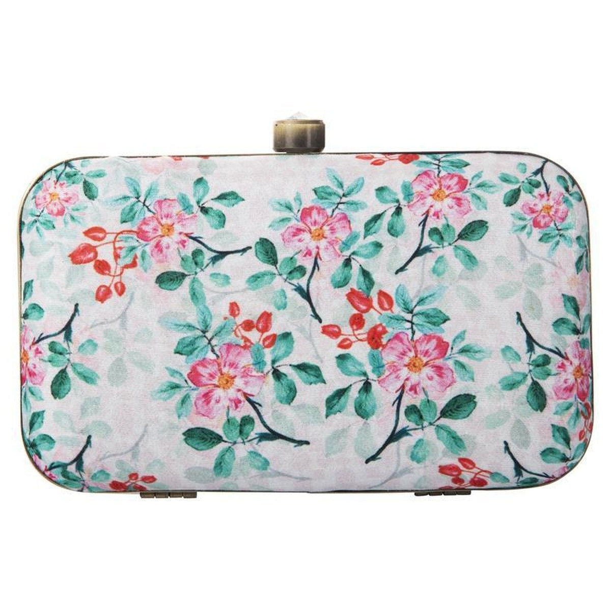 Women's Daily Use Box Clutch Purse with Chain