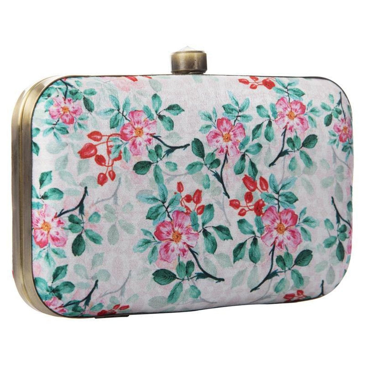 Women's Daily Use Box Clutch Purse with Chain