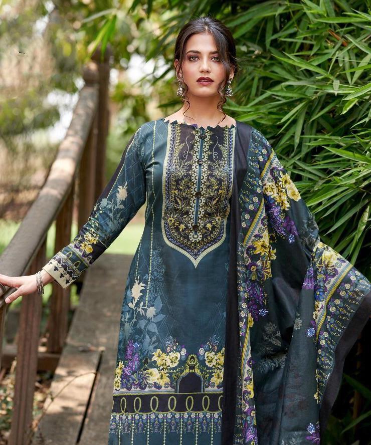 Women's Dark Green Pakistani suits Karachi Dress Material - Stilento