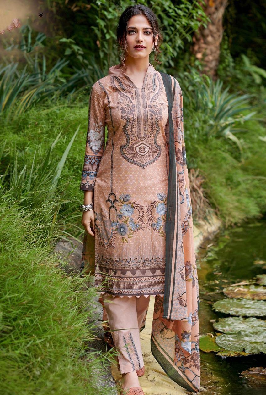 Women's Peach Color Pakistani suits Karachi Dress Material - Stilento