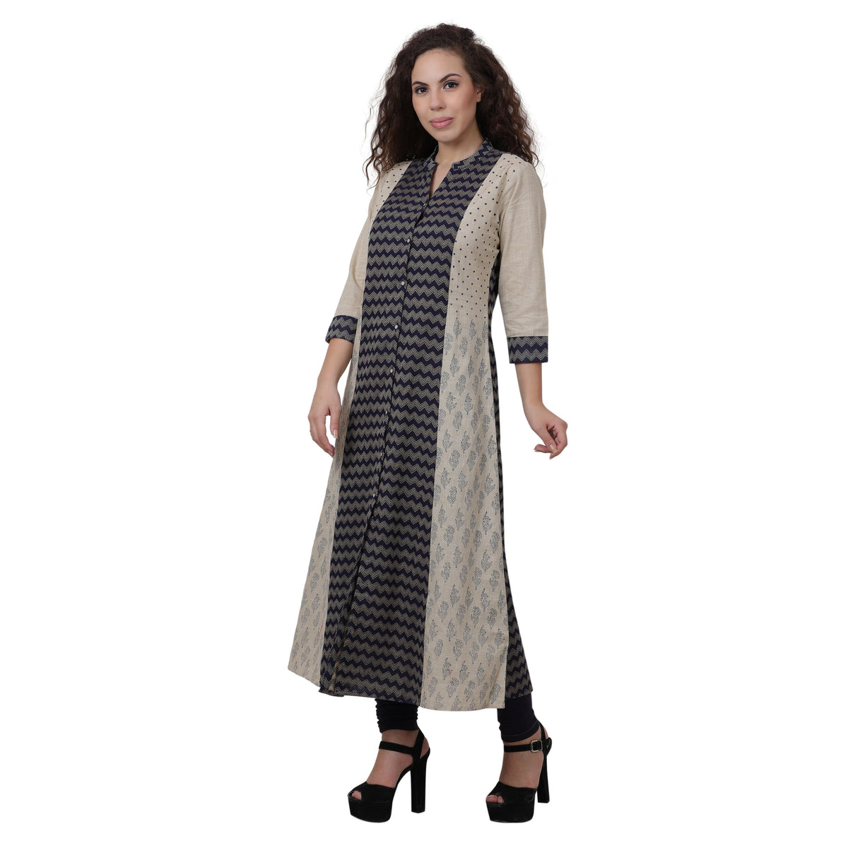 Women's Printed Cotton Straight Kurta
