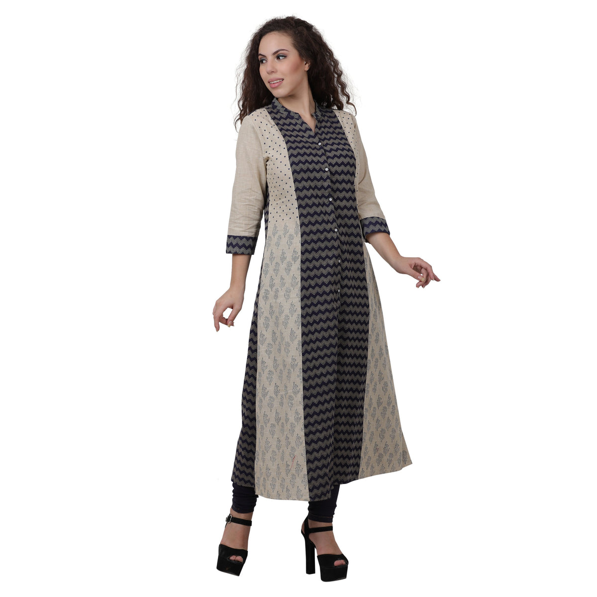 Women's Printed Cotton Straight Kurta