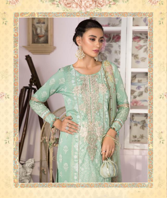 Women Unstitched Cotton Pakistani Suit Dress material - Stilento