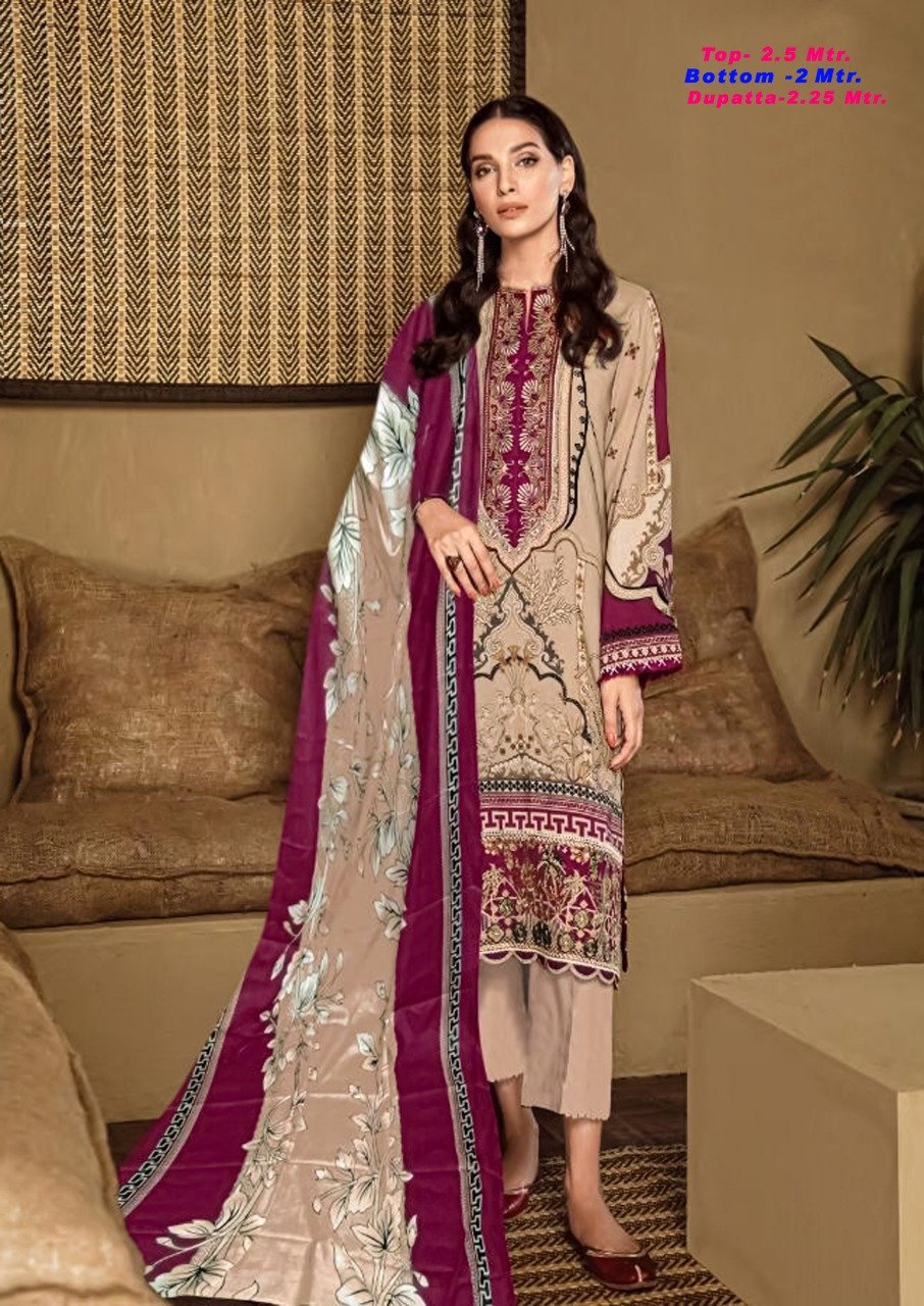 Women Unstitched Cotton Salwar kameez Dress material - Stilento