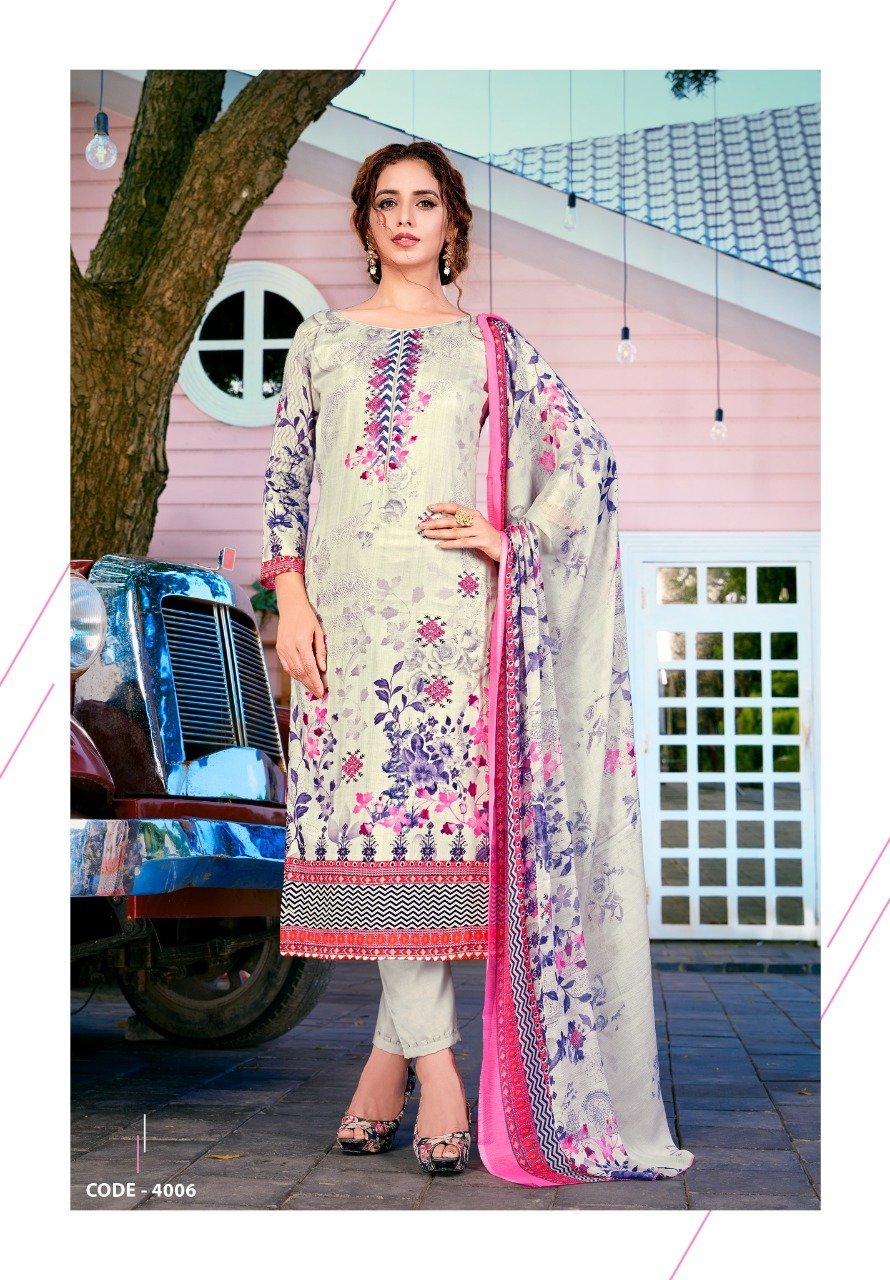 Yashika Cotton Printed Karachi Dress Material For Women - Stilento
