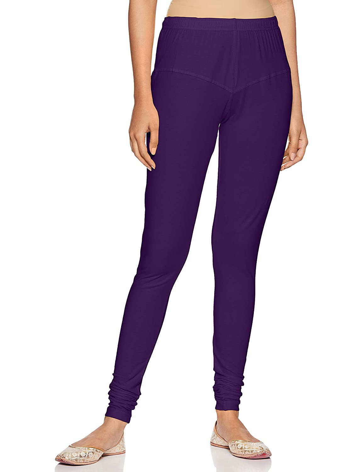 Yellow and Purple Leggings Combo (Pack of 2)