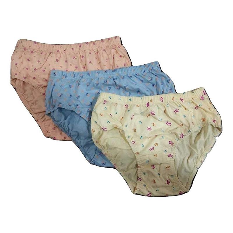 Zoom reveira Women's Multi-Color Cotton Brief Hipster Panty (Pack of 3) - Stilento